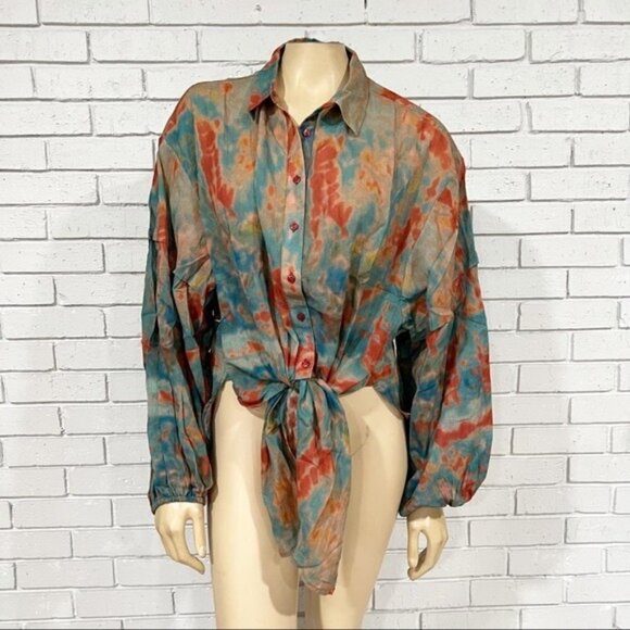 Mes Demoiselles Printed Cotton Motif Shirt - Size 10 - Picture 5 of 16